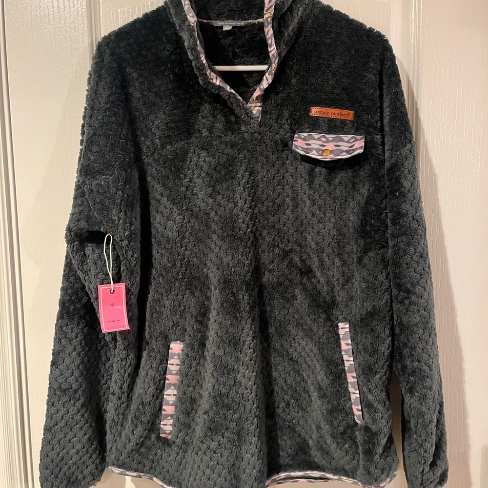 NWT Simply Southern 1/4 Snap Pullover